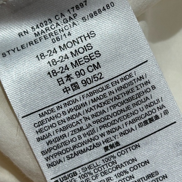 Baby gap long sleeve blouse size 18-24 - Picture 6 of 8